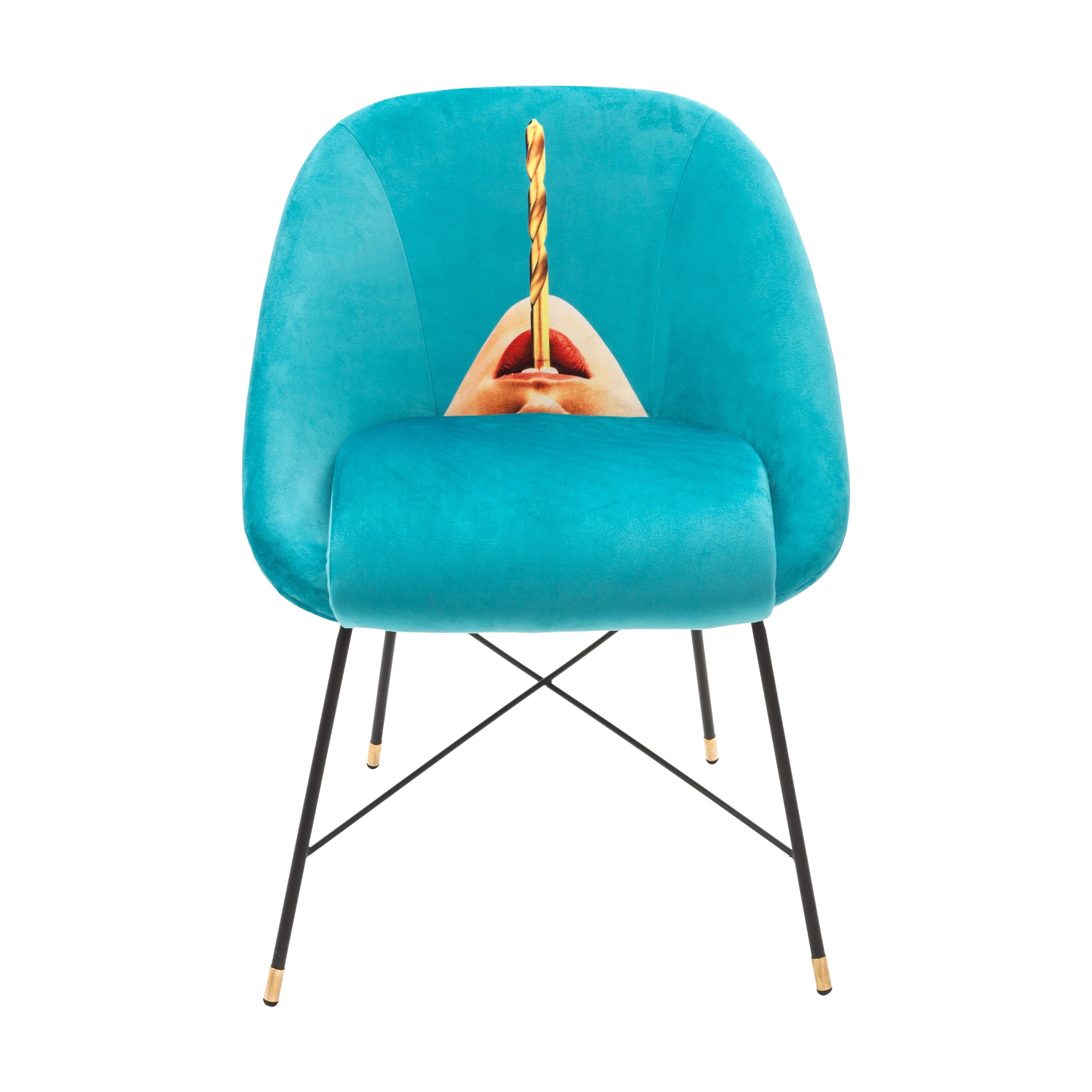 Seletti "Drill" Upholstered Occasional Chair by Toiletpaper