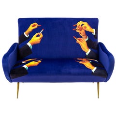 Seletti "Lipsticks" Upholstered Two-Seat Sofa by Toiletpaper
