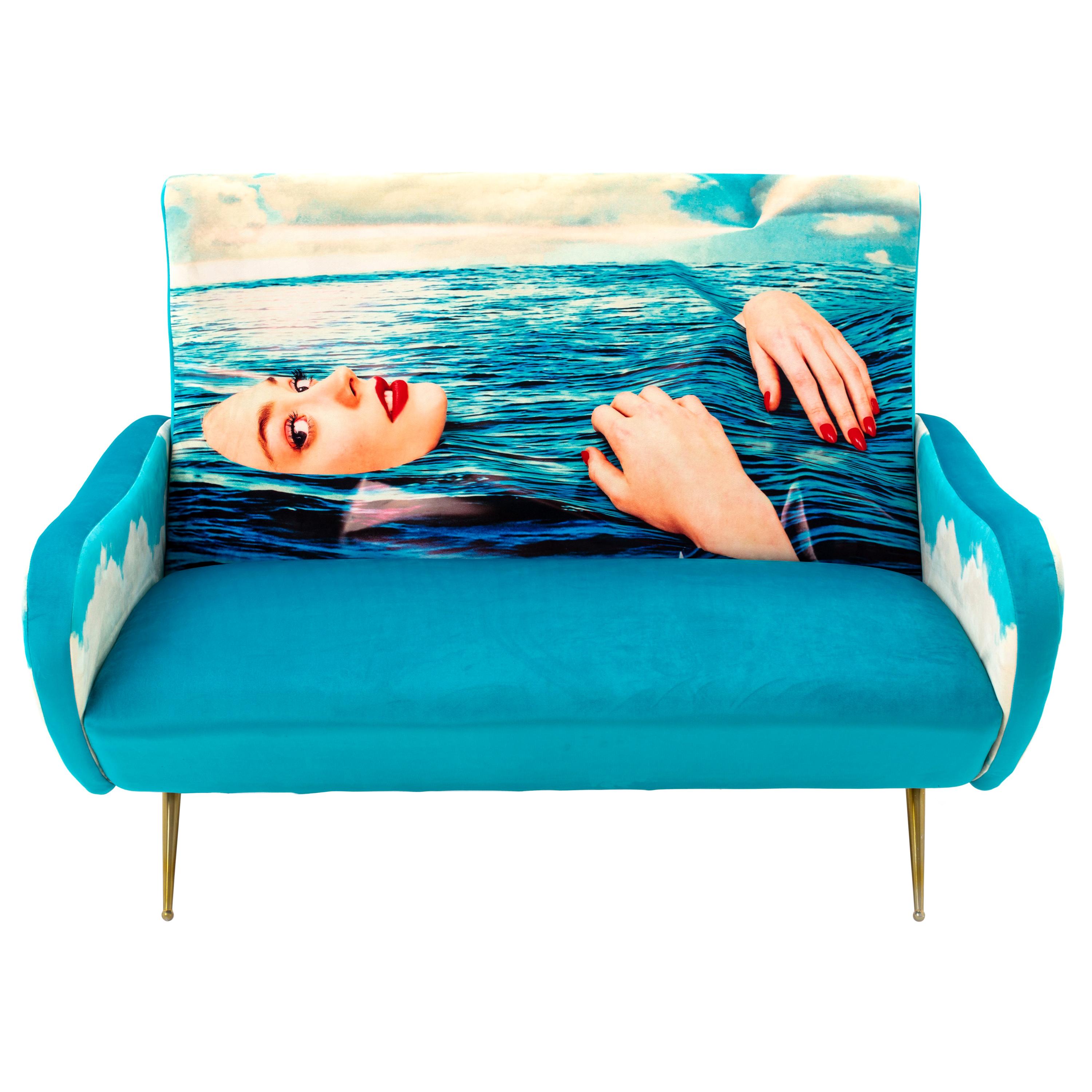 Seletti "Sea Girl" Upholstered Two-Seat Sofa by Toiletpaper