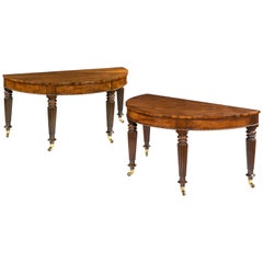 Early Victorian Mahogany Console Tables Attributed to Gillows