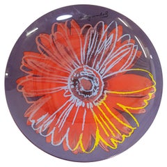 Vintage Andy Warhol Daisy Glass Bowl for Rosenthal Studio Line