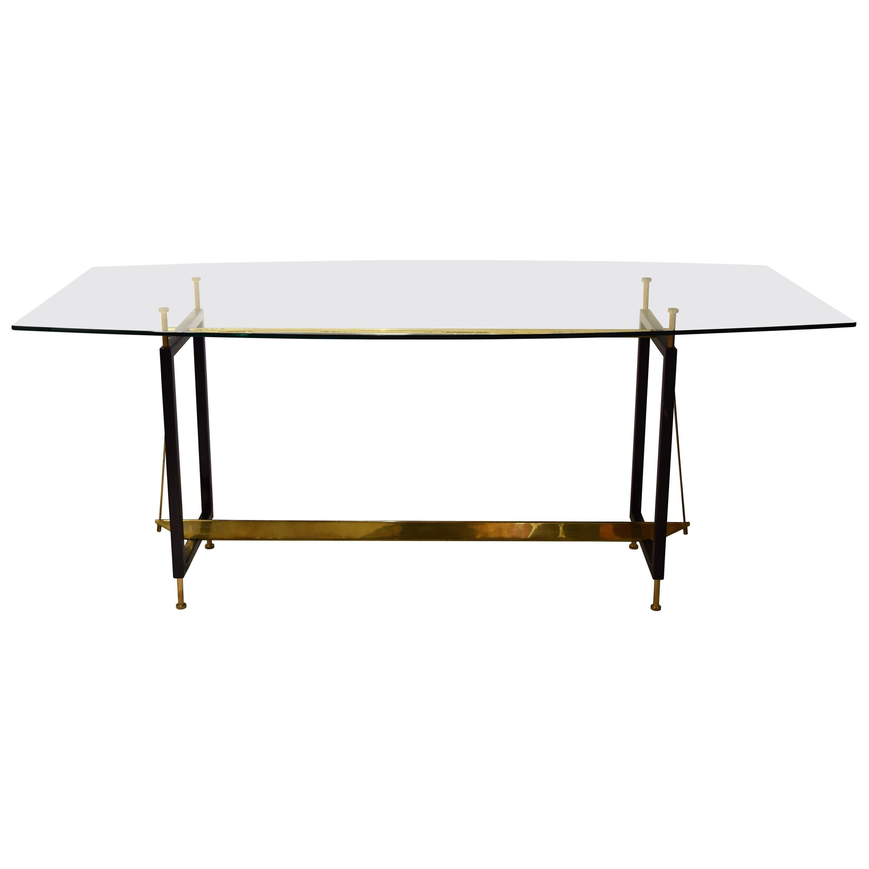 Table de salle à manger vintage par Leonardo Ricci, années 1950