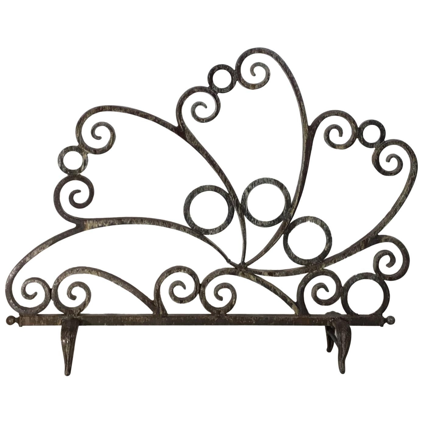 Cast and Wrought Iron Fireplace Screen