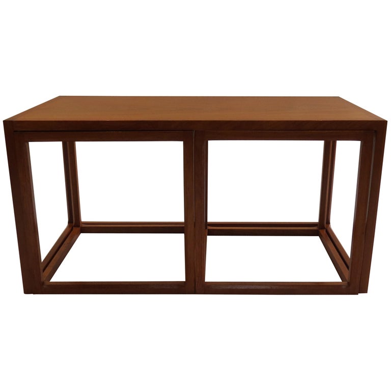 Set Of 1950s Danish Aksel Kjersgaard Denmark Qube Tables Set Of 1950s Danish Aksel Kjersgaard Denmark Qube Tables