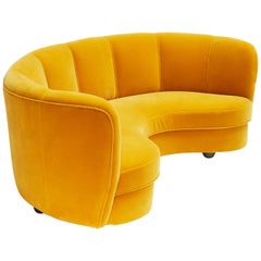 Canapé Banana, Design danois, circa 1950