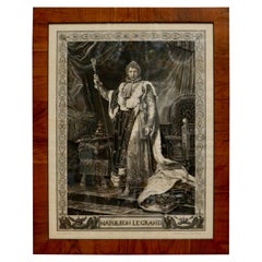Napoleon:: Porträtzeichnung von unbekanntem Künstler:: nach Francois Gerard