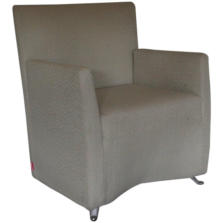 Cerruti Baleri Italia “Caprichair” Armchair in Boucle Fabric For Sale