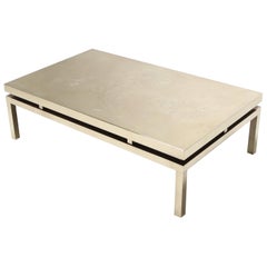 Willy Daro Signed High End Brass Coffee Table