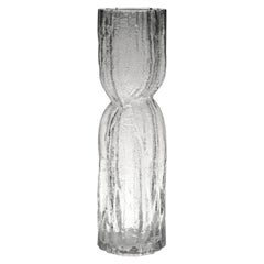 Vintage Scandinavian Clear Glass Vase by Christer Sjogren for Lindshammar