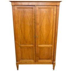 1940s French Cherry Armoire