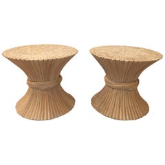 Sheaf Bamboo Sidetables by John and Elinor for McGuire