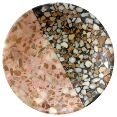 Pink mini plate, ashtray Terrazzo Stone Contemporary Style 