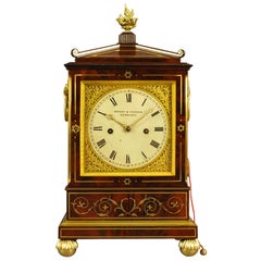 Fine Inlaid Mahogany Fusee Bracket Clock, Howden , Edinburgh