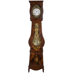 19th Century French Comtoise Grandfather Clock with Automated Pendulum