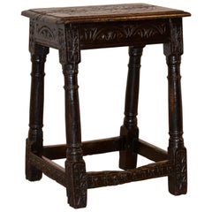 16th Century English Oak Joint Stool