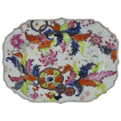 Chinese ‘Pseudo Tobacco Leaf’ Platter, circa 1760, Qianlong Period