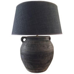 19th Century Chinese Jar Turned into Table Lamp