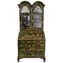 George II Green Japanned Secretary Desk