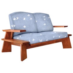 Thomas Moser Edo Two Place Sofa Loveseat, 2007, Maine, Handcrafted, Studio Art