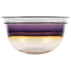 1980s Studio Art Glass Bowl by Art Reed