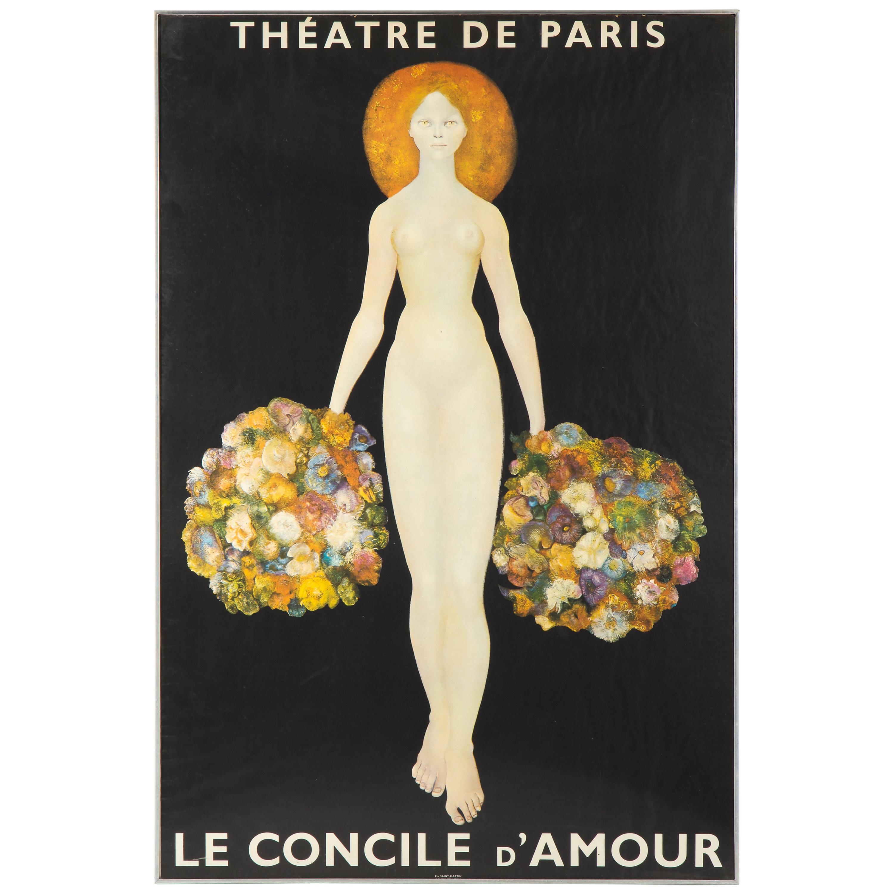 Poster for Theatre De Paris / Le Concile d'Amour after Leonor Fini