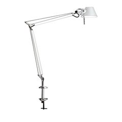 Artemide Tolomeo Mini Table Lamp in White with Clamp