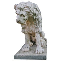 Statue Lion Renaissance Canova's Style France 20th Century