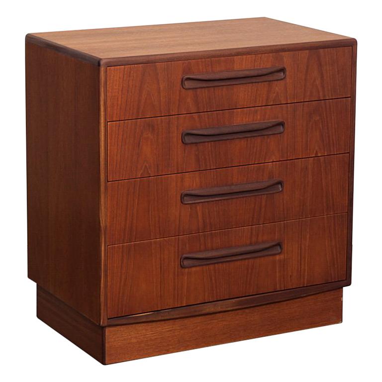 G Plan Fresco Line Afromosia Teak 4-Drawer Dresser at 1stdibs