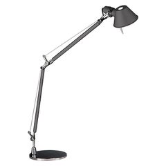 Artemide Tolomeo Midi LED-Tischlampe Anthrazitgrau mit Sockel