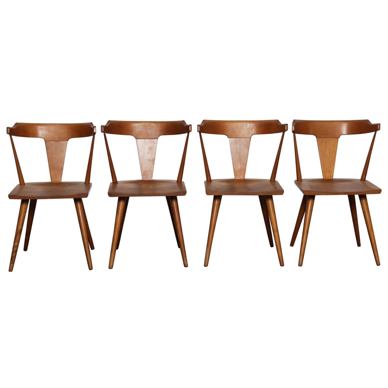 Set of 4 Paul McCobb Planner Group Series Spindle Back Dining Chairs
