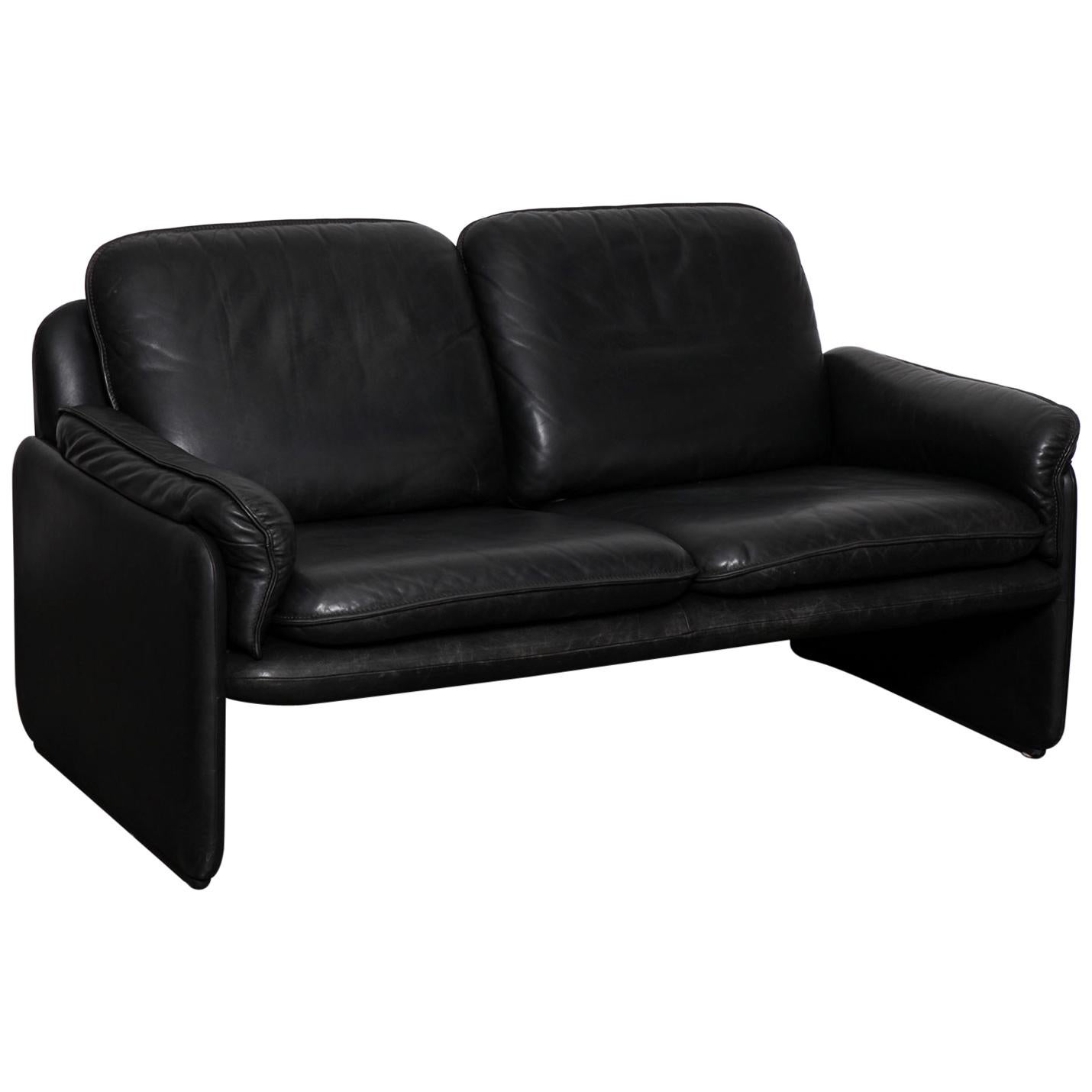 Original Black Leather Recliner Chair from De Sede, Model DS-50, Switzerland For Sale