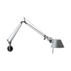 Artemide Tolomeo Mini Wall Light with J Bracket in Aluminum