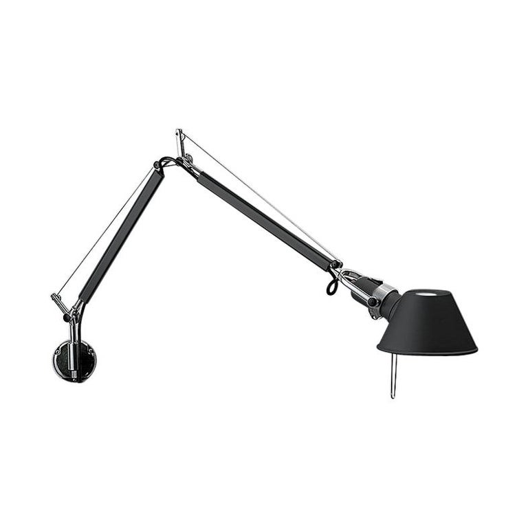 Voeding handicap Transparant Artemide Tolomeo Mini Wall Light with J Bracket in Black For Sale at  1stDibs | tolomeo mini wall lamp, artemide tolomeo wall light