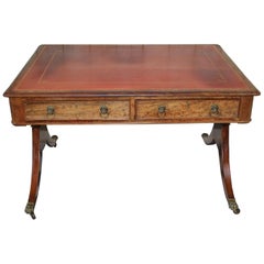 Antique Regency Mahogany Library Table or Desk