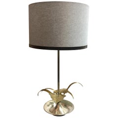 Retro 20th Century Flower Table Lamp