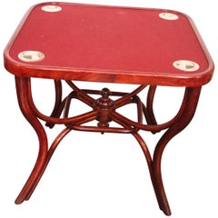Art Nouveau No. 5 Game Table by Michael Thonet, 1900s