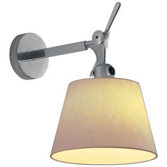 Artemide Tolomeo Standard Wall Light with Round Parchment Shade