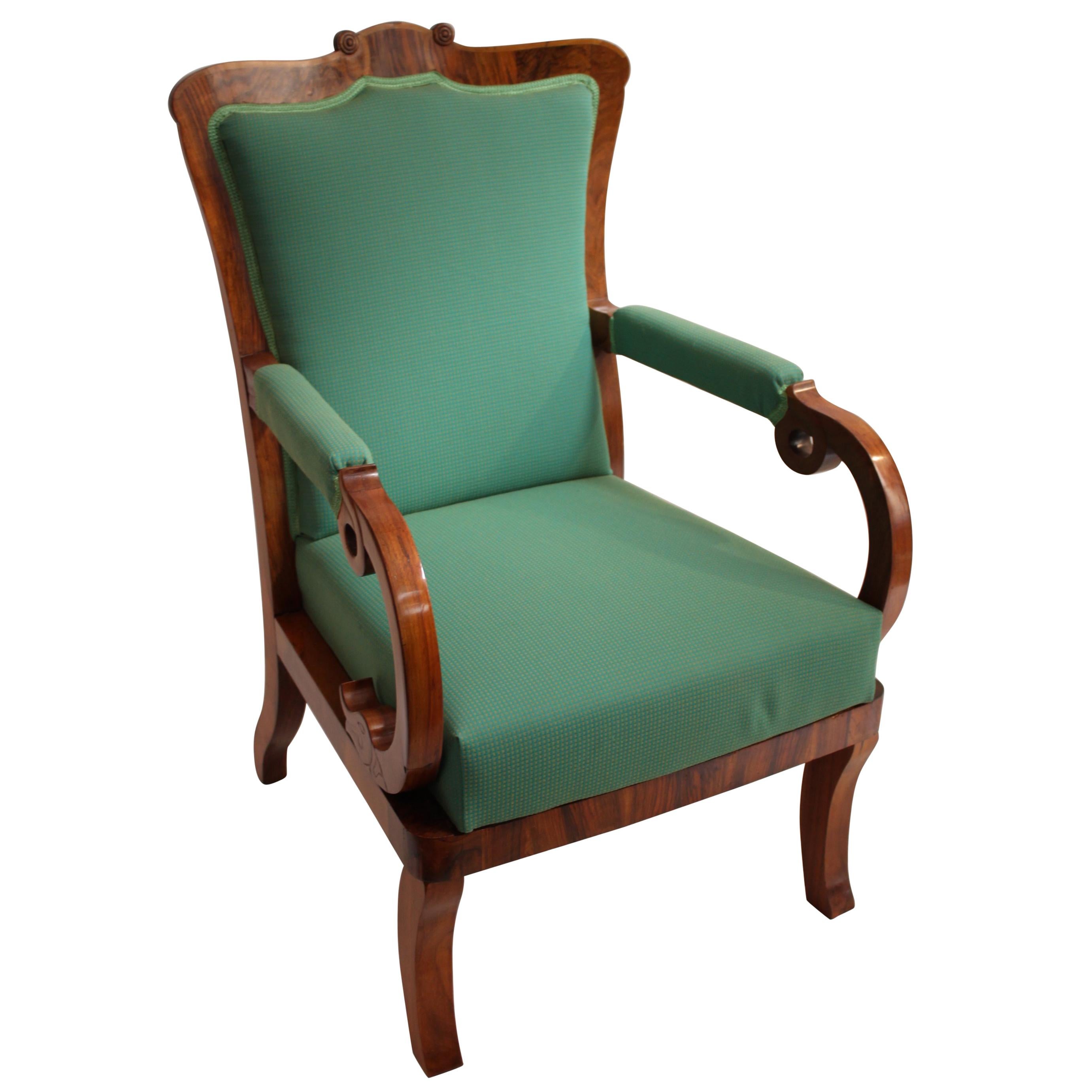 Antique Biedermeier Armchair For Sale