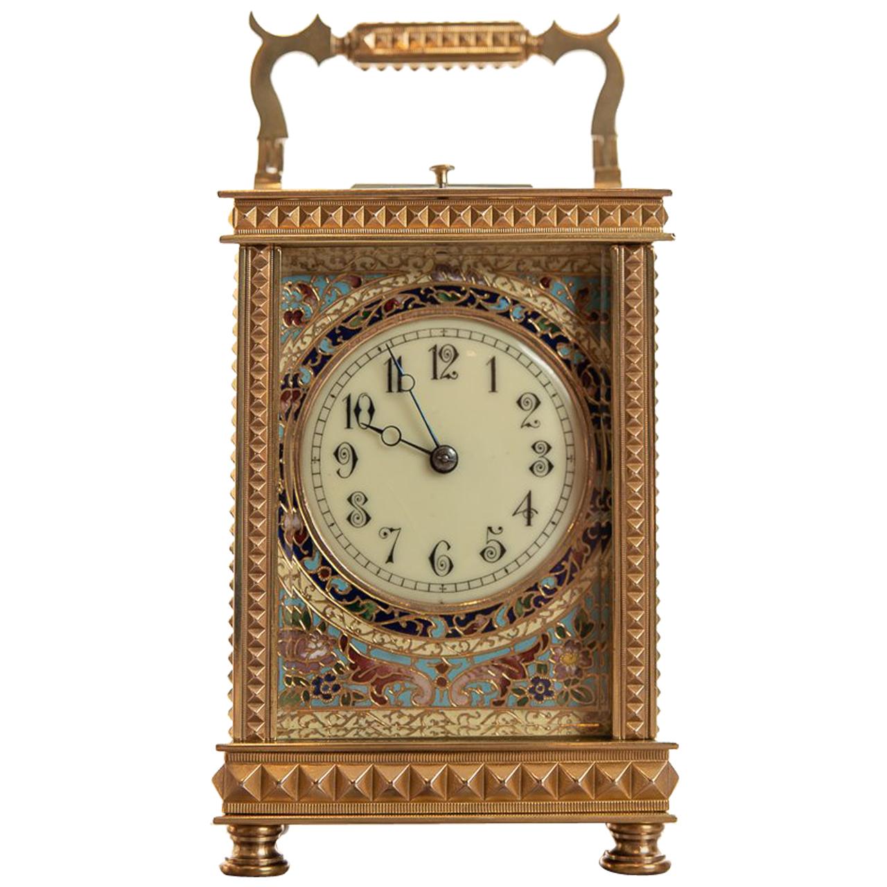 Victorian Gilded Striking Carriage Clock For Sale at 1stDibs
