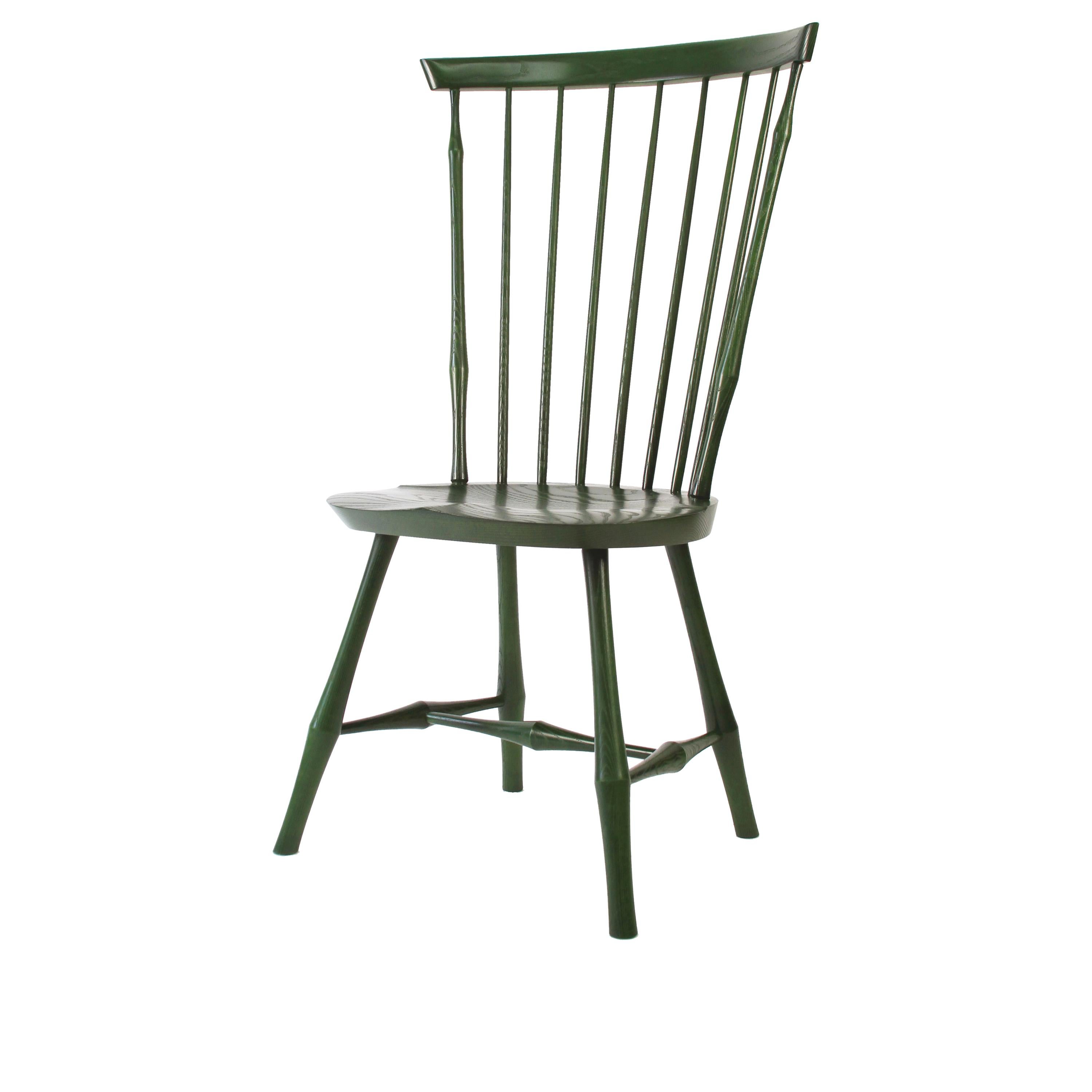 Wayland High Back Side Chair or Windsor Chair For Sale