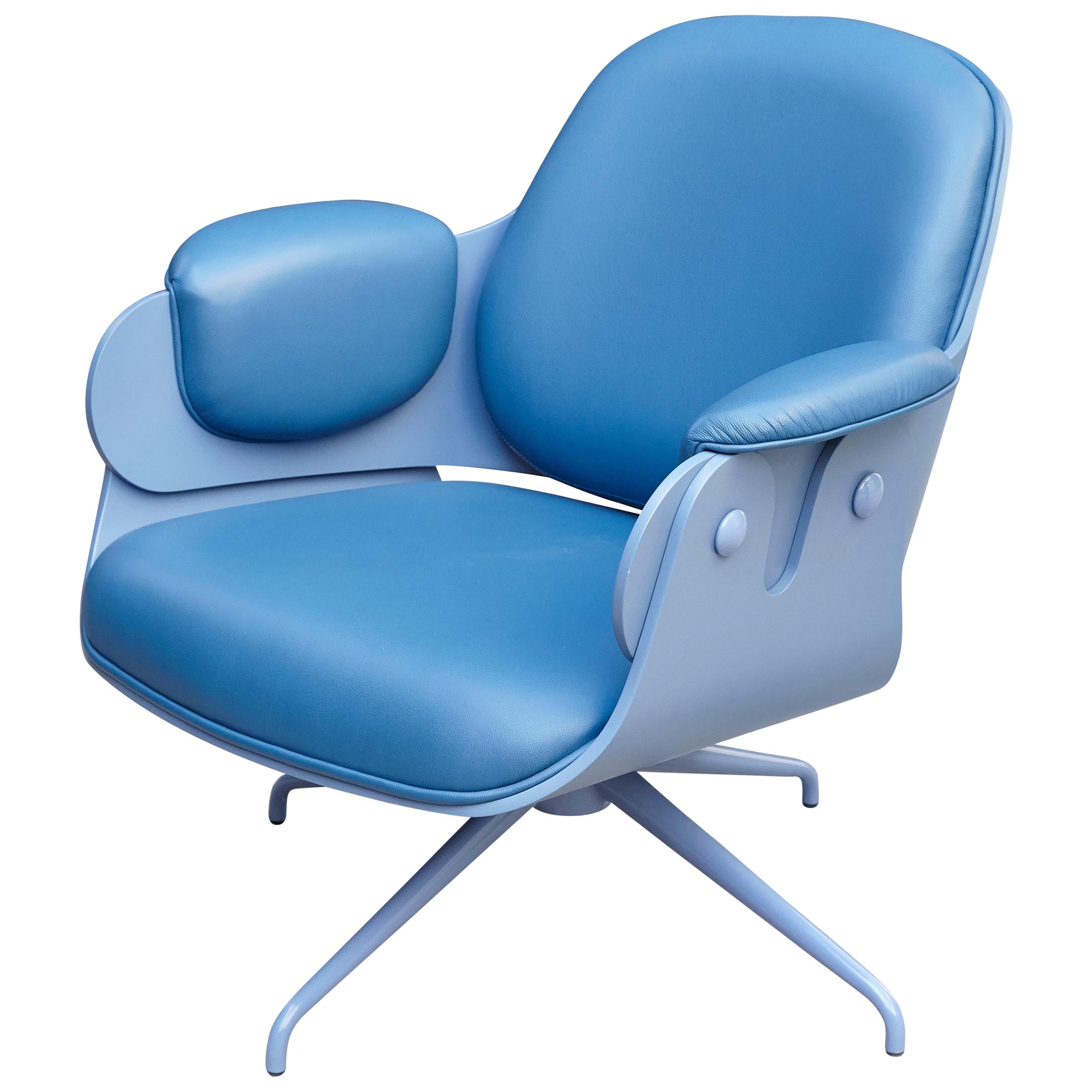 Jaime Hayon, Contemporary, Blue Low Lounger Armchair