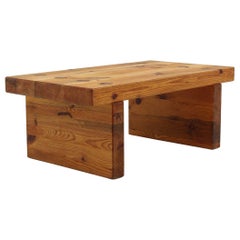 Swedish Bench or Side Table in Pine by Sven Larsson