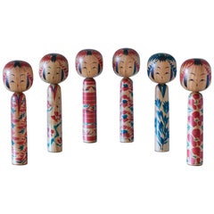 Collection of Kokeshi Dolls