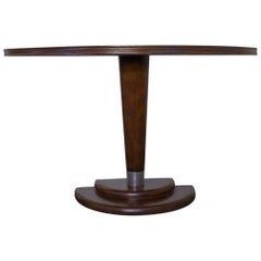 Leather Covered Console Table