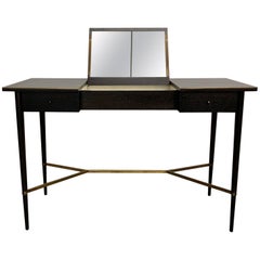 Table de toilette en acajou anobli de Paul McCobb pour Calvin:: Collection Irwin