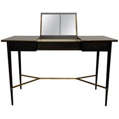 Ebonized Mahogany Vanity Table by Paul McCobb for Calvin, Irwin Collection