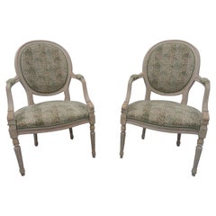 Pair of Adams-Style Armchairs