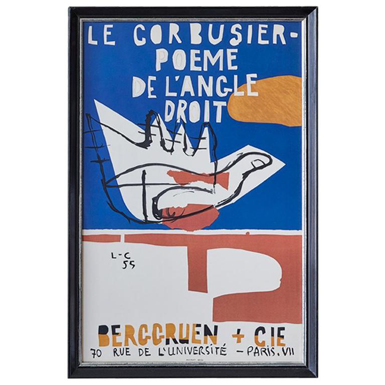 Le Corbusier Vintage Exhibition Poster