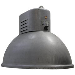 Spectre, James Bond Light, Gray Oval Vintage Industrial Pendant Lights