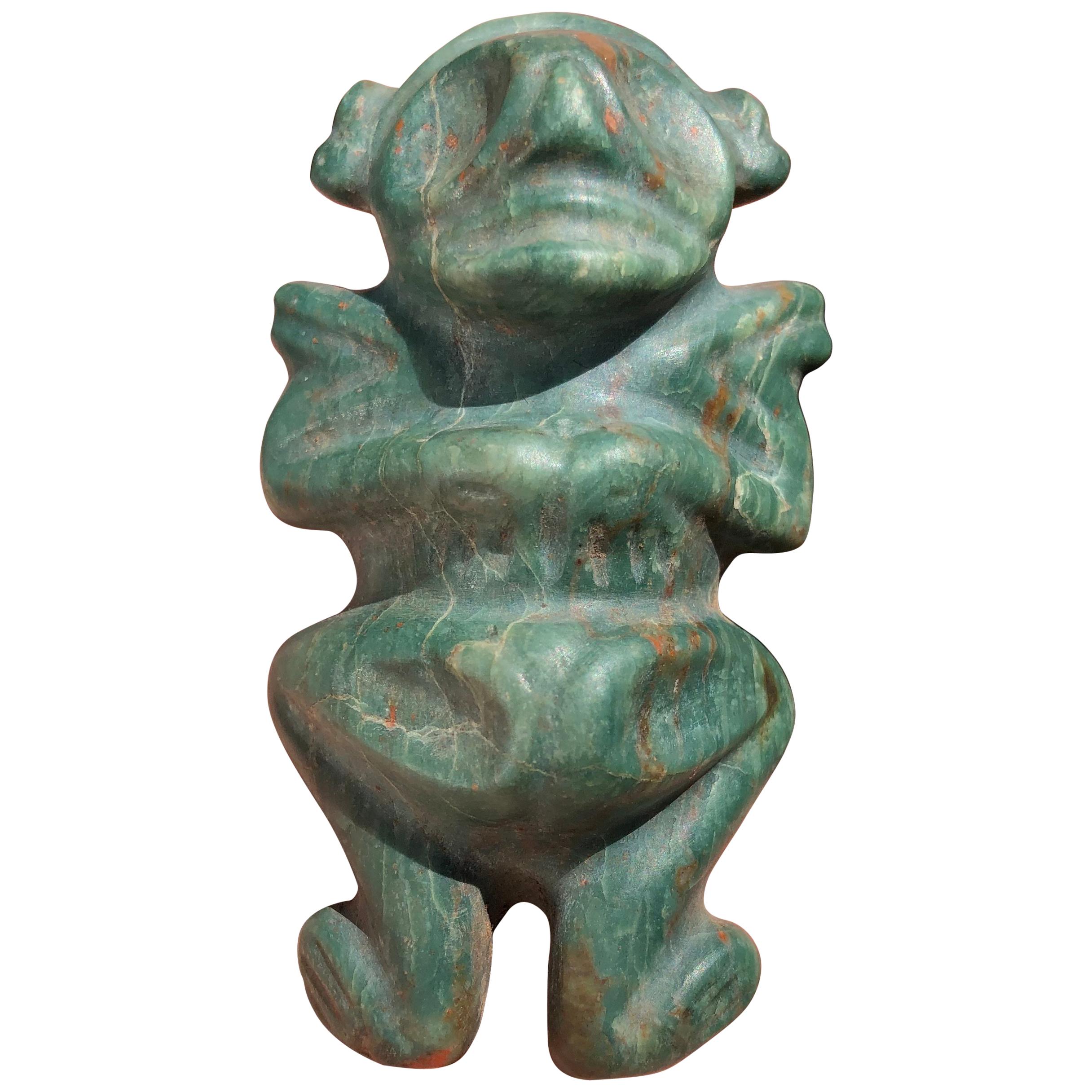 Caribbean Rich Treasure Jade, Female "Fertility" Pendant, 500 Years#6